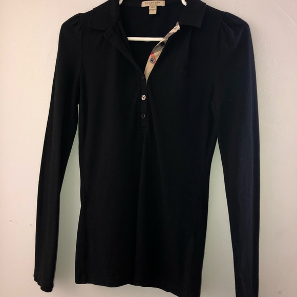 burberry brit long sleeve polo